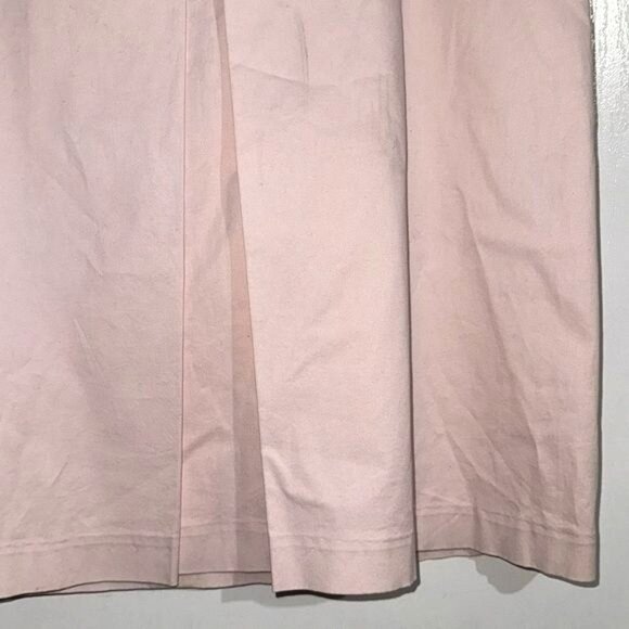 Charter Club Pink Cotton Blend Knee-Length Skirt With Front Pleat Design Size 10 - Picture 4 of 7